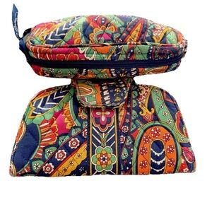 Vera Bradley Vera Bradley
Venetian Paisley KISS n SNAP WALLET and Makeup Bag Lot
